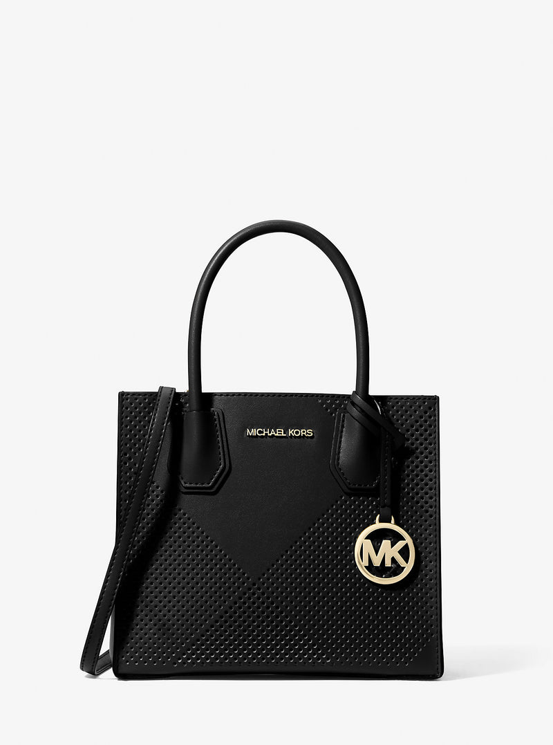 Mercer Medium Perforated Crossbody Bag (BLACK)