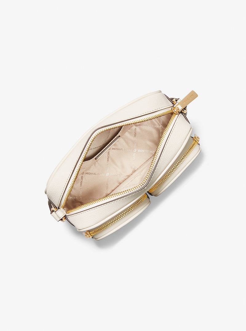 Jet Set Medium Leather Crossbody Bag with Case for Apple Airpods Pro® (LT CREAM)