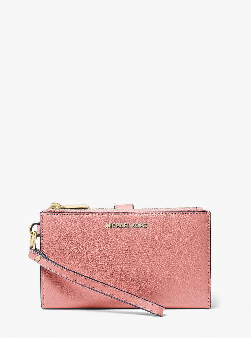 Adele Leather Smartphone Wallet (SUNSET ROSE)