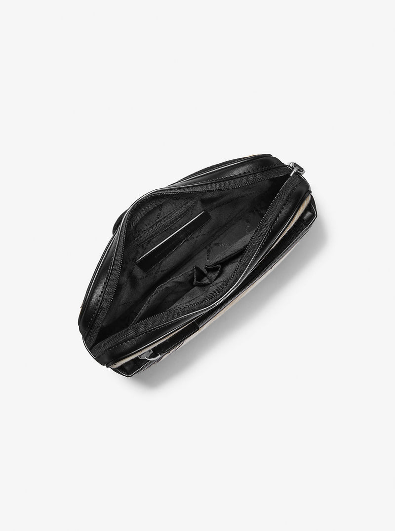 Cooper Slim Palm Jacquard Belt Bag (BLACK)