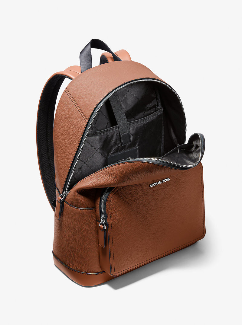 Cooper Pebbled Leather Commuter Backpack (LUGGAGE)