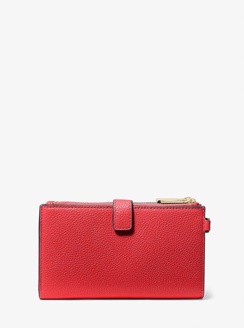 Adele Leather Smartphone Wallet (LACQUER RED)