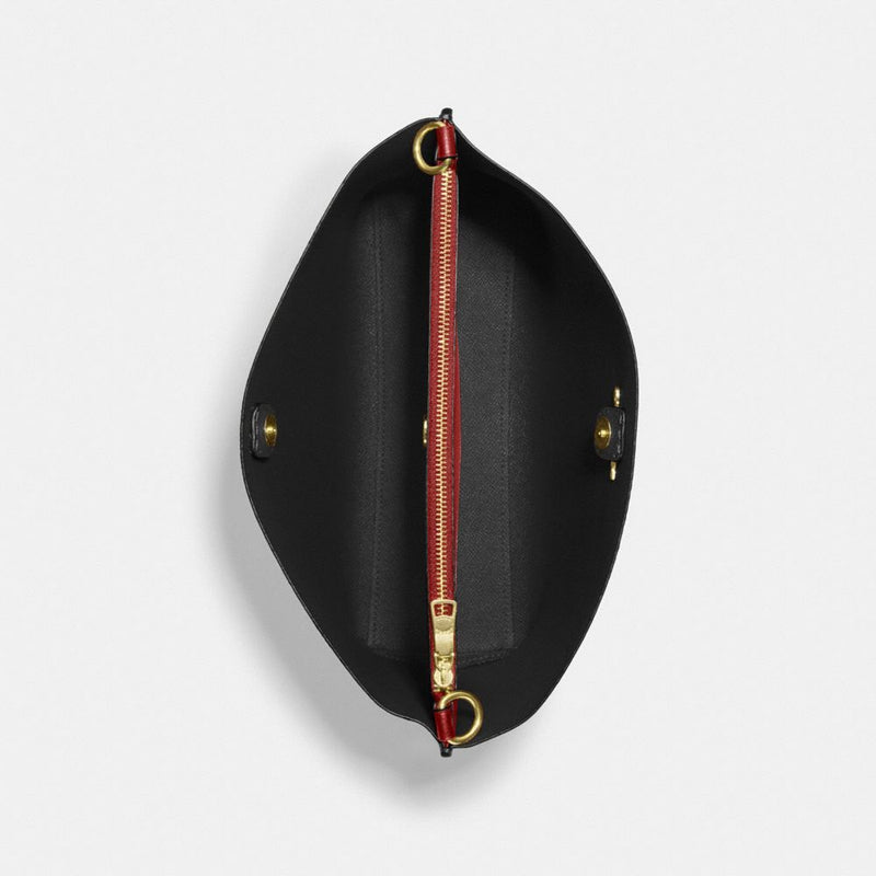 Mollie Bucket Bag In Signature Canvas (Gold/Brown Black) - Disponivel