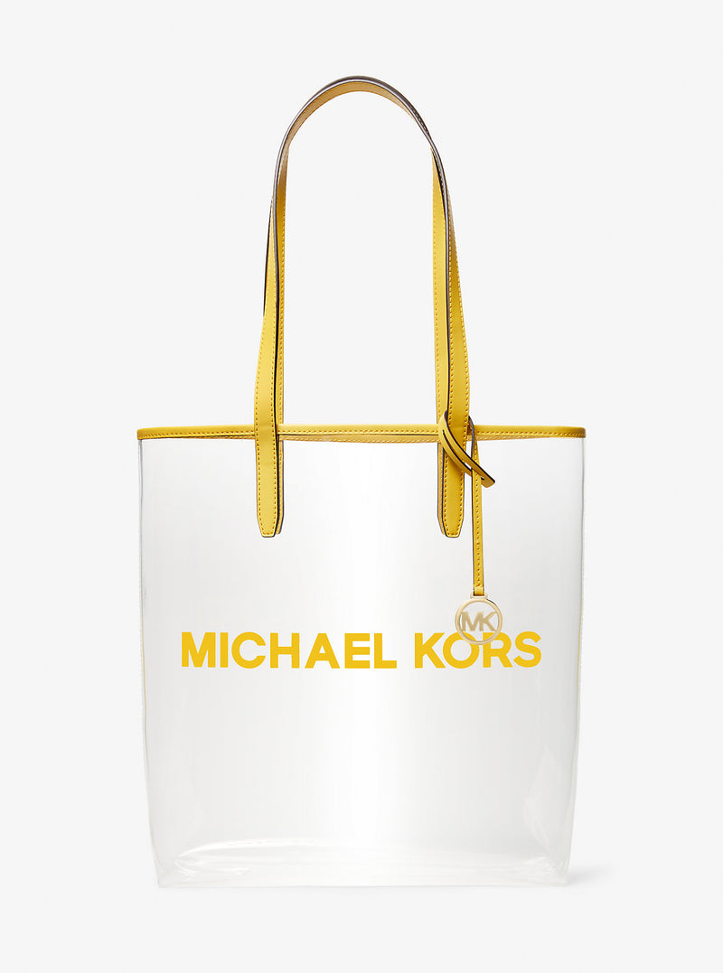The Michael Large Clear Vinyl Tote Bag (GOLDEN YELLOW)