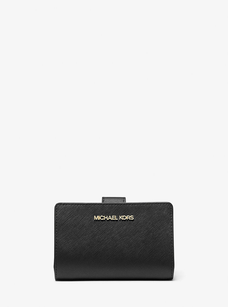 Medium Crossgrain Leather Wallet (BLACK) - Disponible