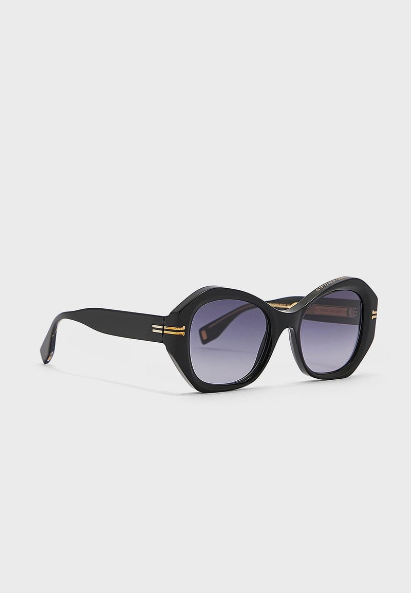 Grey Gradient Geometric Ladies Sunglasses