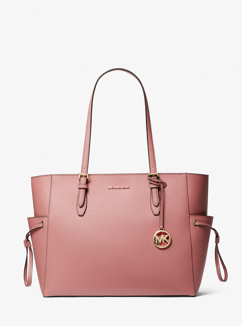 Gilly Large Saffiano Leather Tote Bag (PRIMROSE)