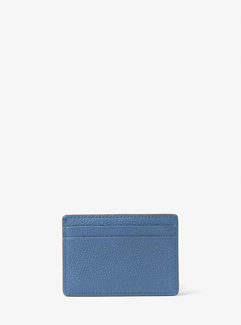 Pebbled Leather Card Case (FRENCH BLUE)