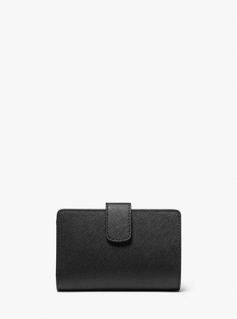 Medium Crossgrain Leather Wallet (BLACK) - Disponible