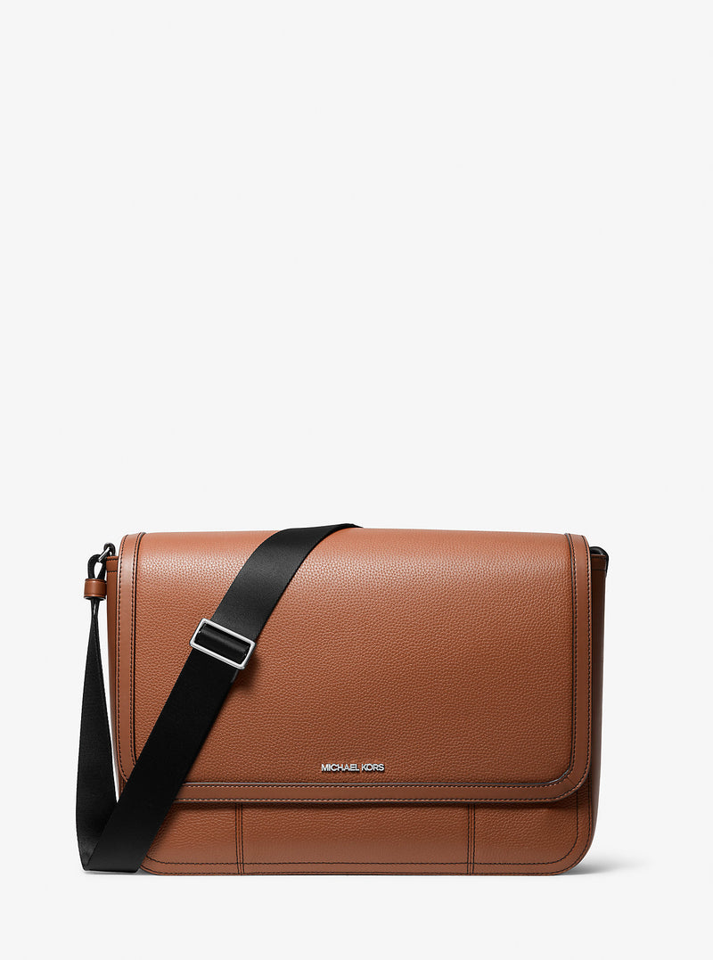 Cooper Leather Messenger Bag (LUGGAGE)