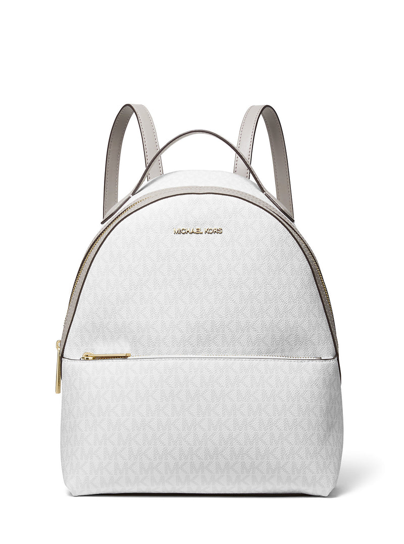 Sheila Medium Logo Backpack (OPTIC WHITE)