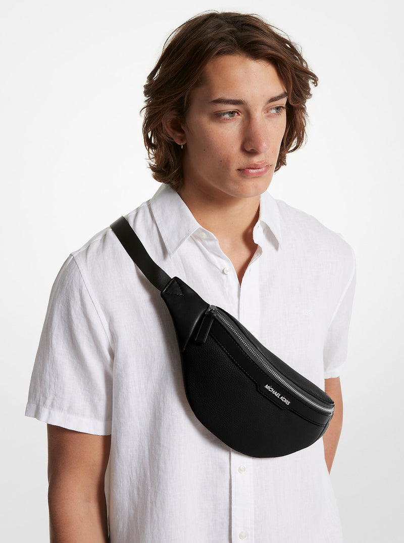 Cooper Small Leather Belt Bag (BLACK)