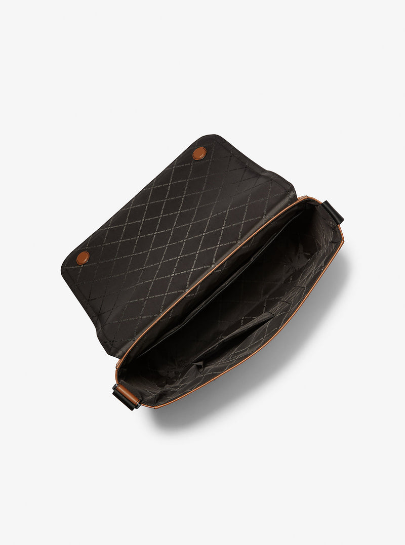 Cooper Leather Messenger Bag (LUGGAGE)